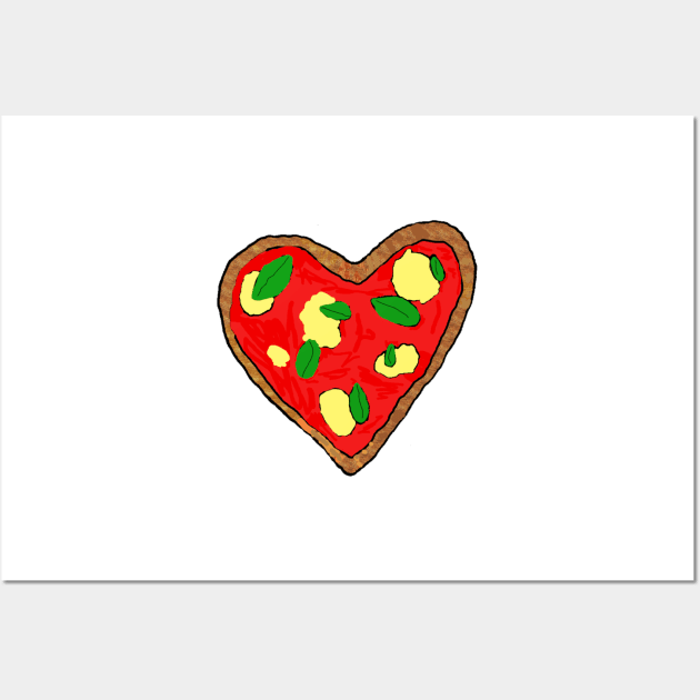 Heart Shaped Pizza Wall Art by jhsells98